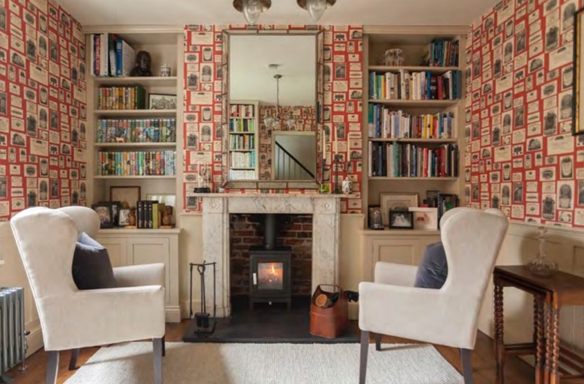 Reading library and home office for Georgian house in Hampshire - by Astman Taylor