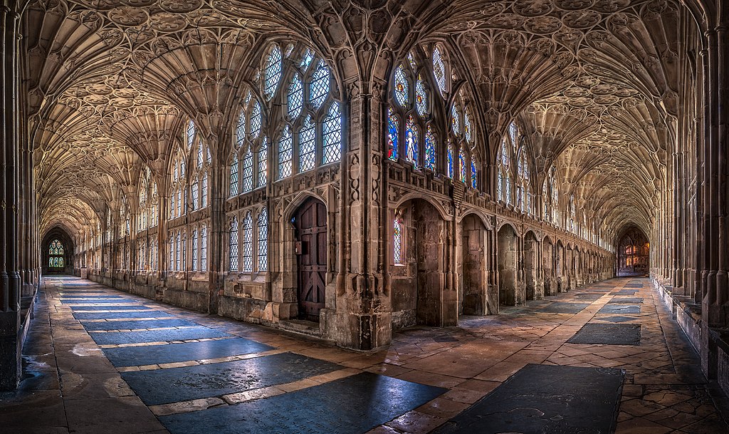 Gloucester Cathedral, a filming location in the cotswolds
