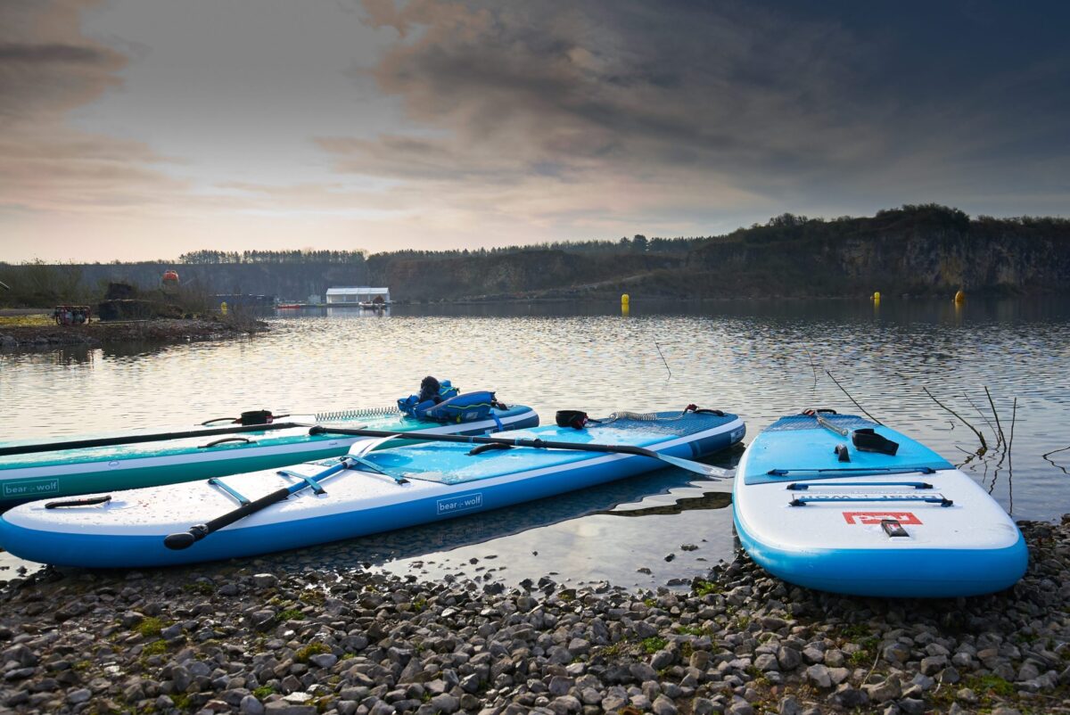 Stand Up Paddleboarding, Bear + Wolf
