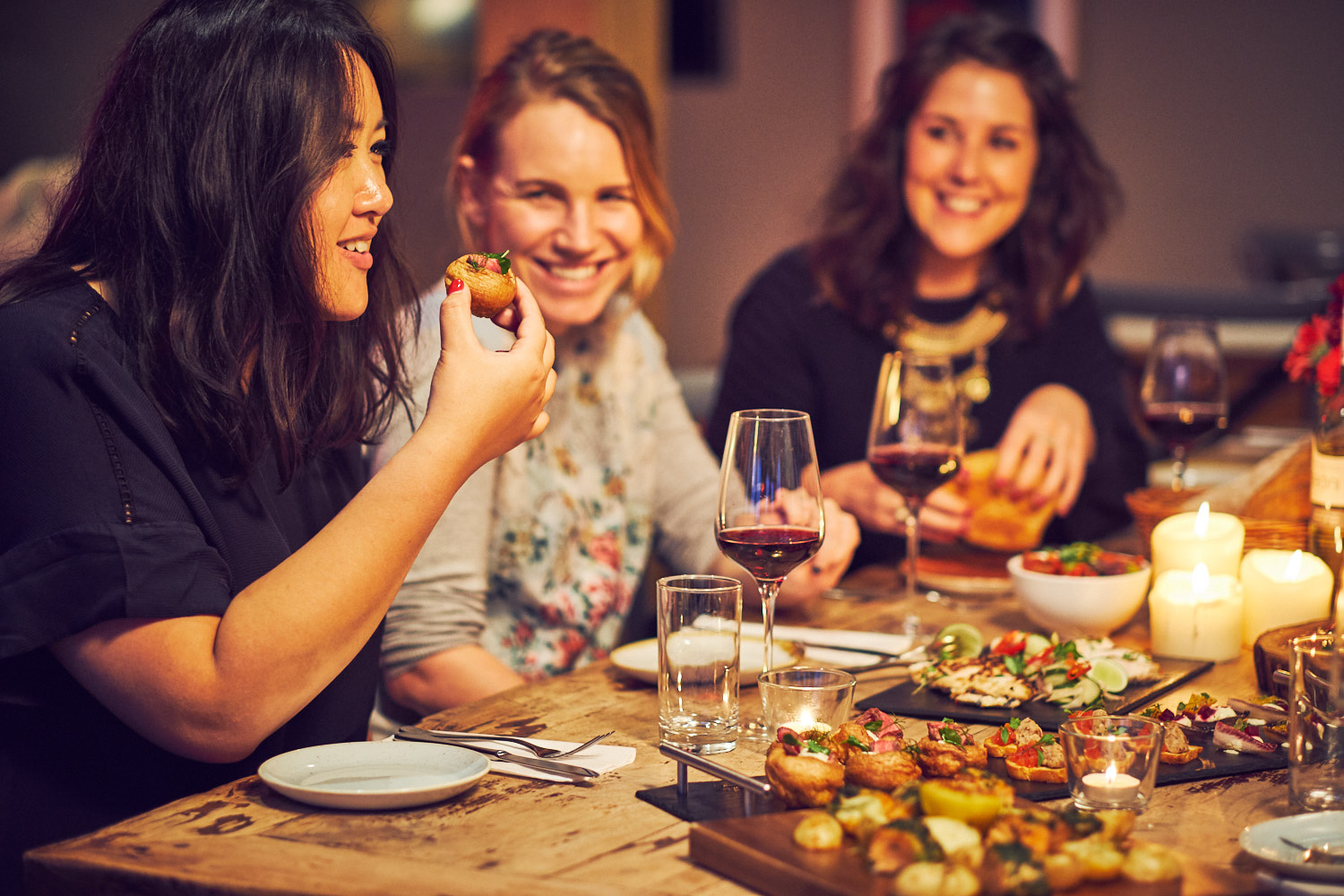 Dining with friends, Bolthole Retreats