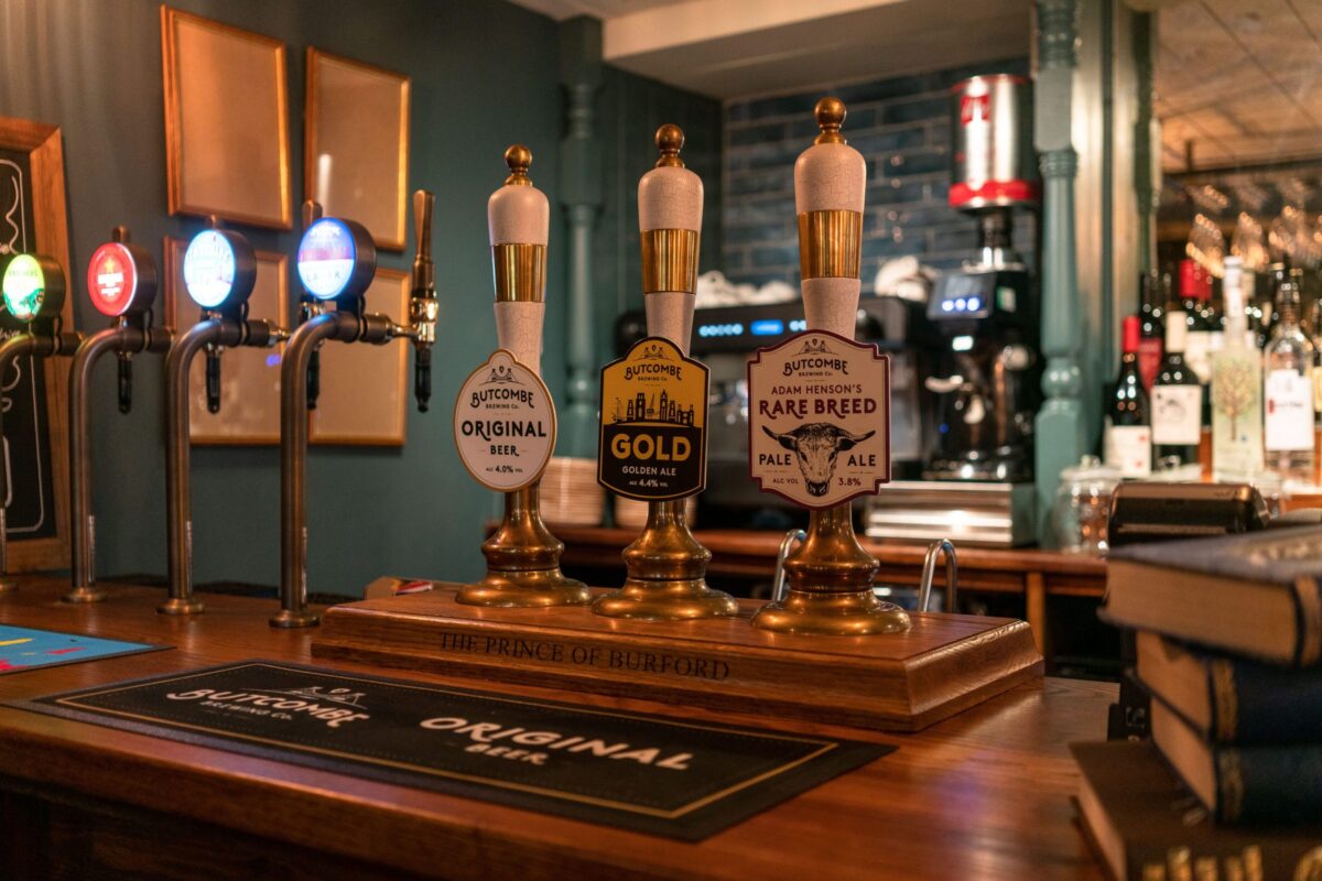 Beer at The Prince of Burford pub