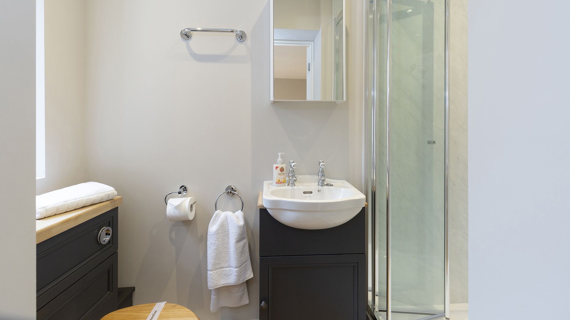 En suite shower room in annex, 14 Vineyard Street, Bolthole Retreats