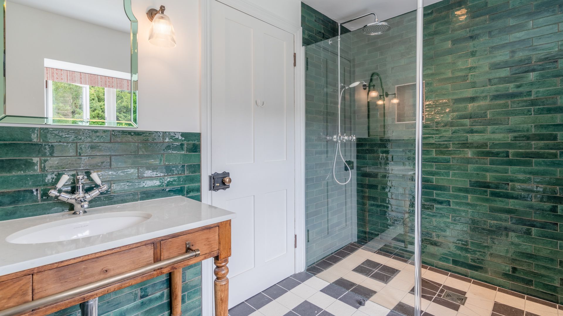 In Upper Lodge, bedroom three's elegant en-suite is a place to rejuvenate