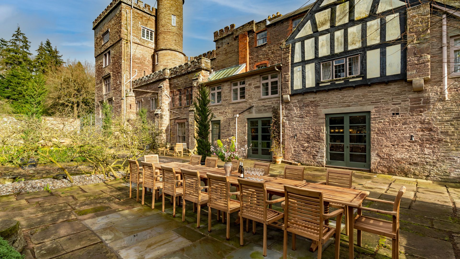 Kentchurch Court's outside space is the perfect spot for a gathering