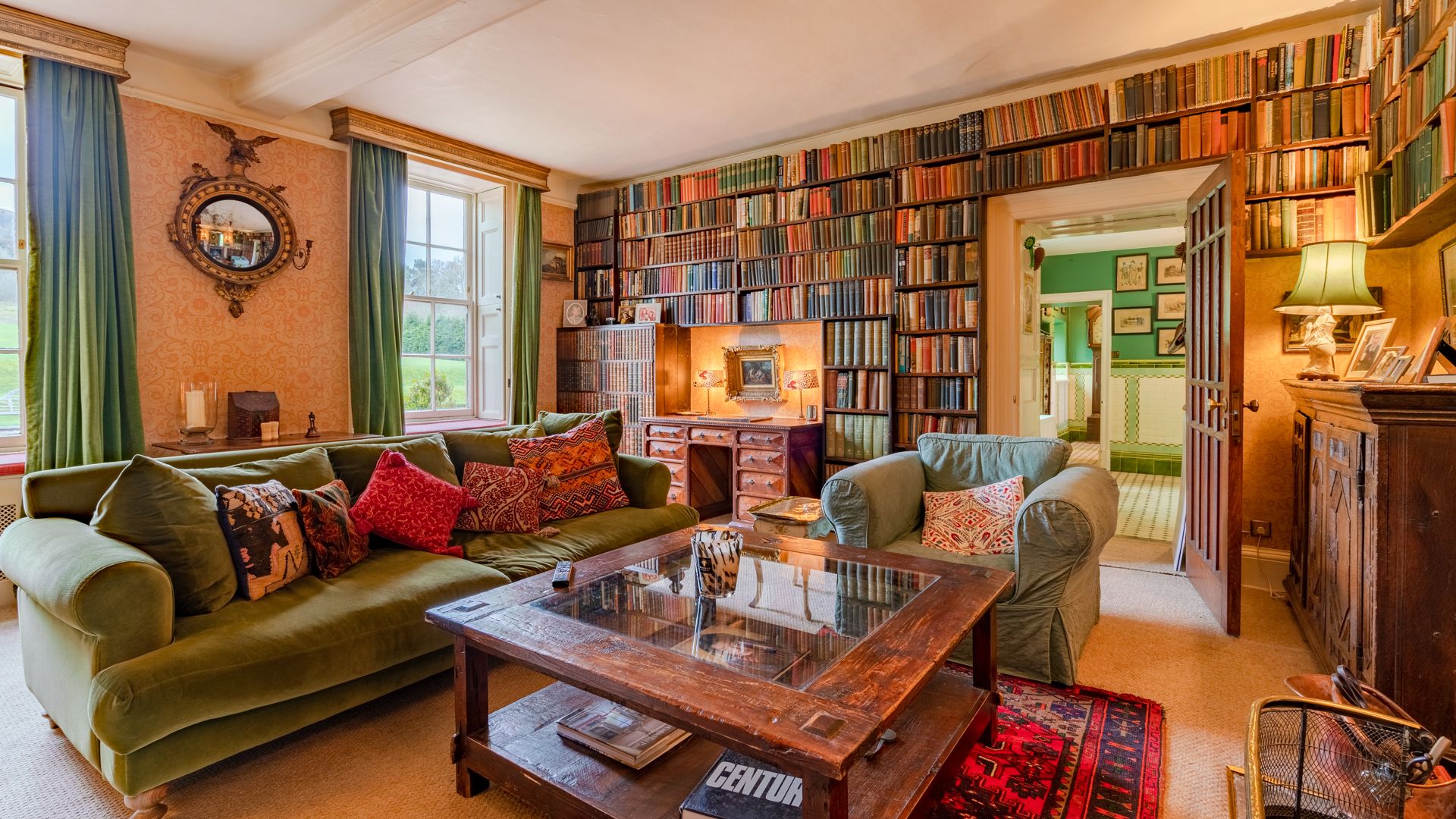 Kentchurch Court's Old Smoking Room is a spot to retire to after dinner