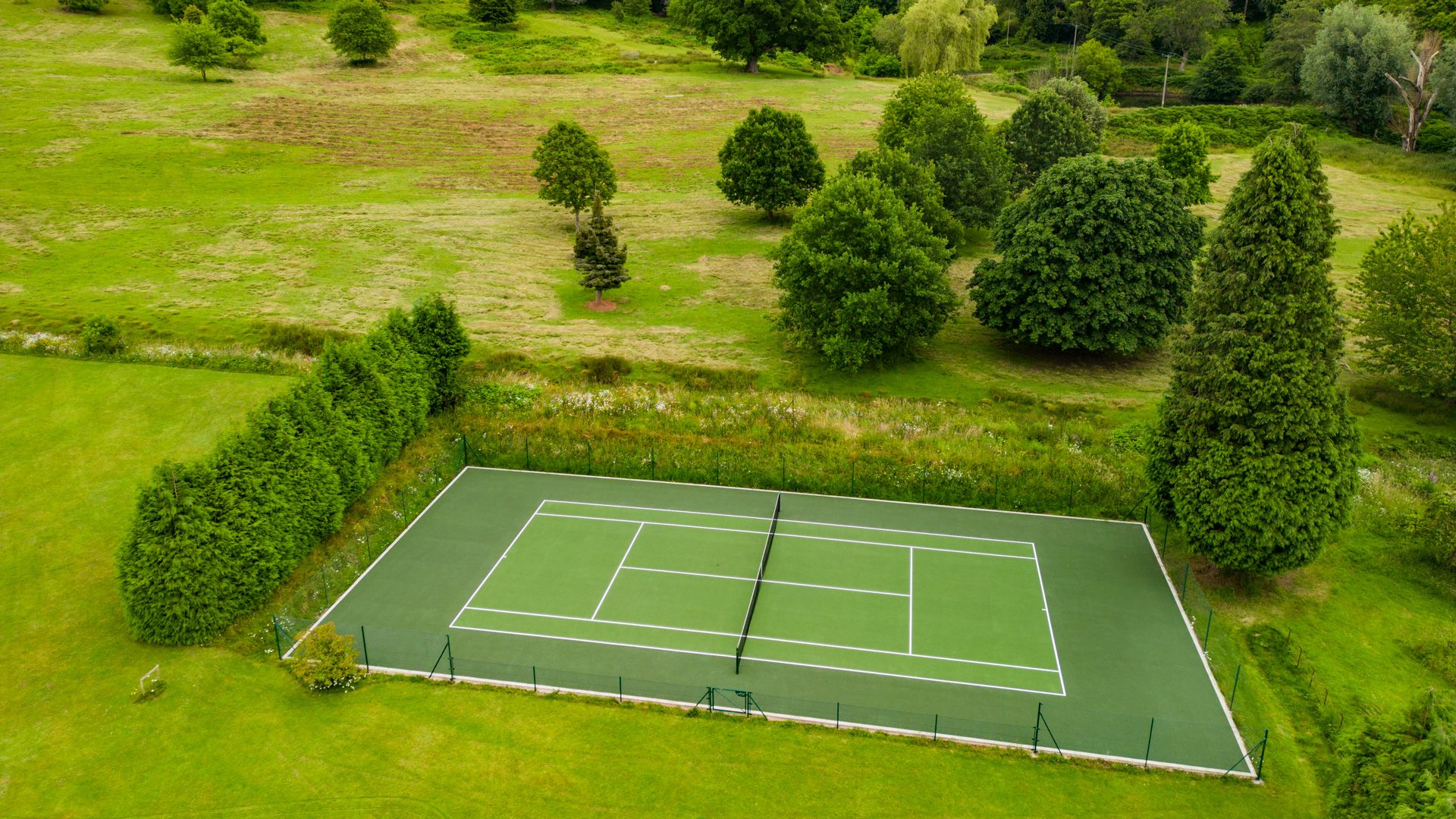 Play a game of tennis at Kentchurch Court